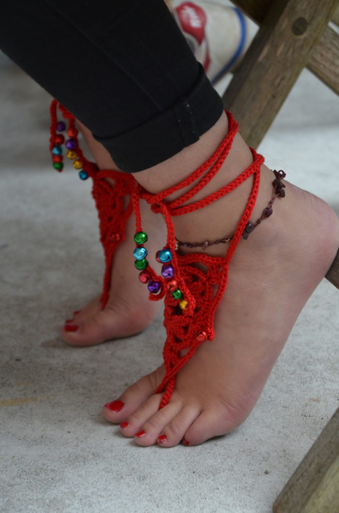 Barefoot sandals red